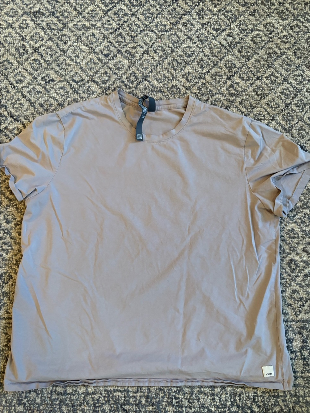 Vuori women’s Crew Tee in blush